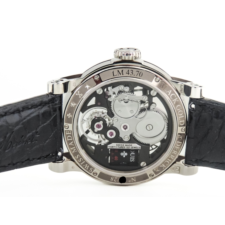 Black Gold Derrick Watch LM 43.70.03N LOUIS MOINET - 12
