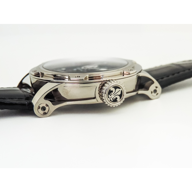 Black Gold Derrick Watch LM 43.70.03N LOUIS MOINET - 13