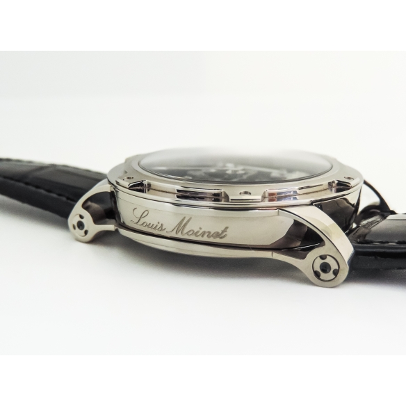 Black Gold Derrick Watch LM 43.70.03N LOUIS MOINET - 14