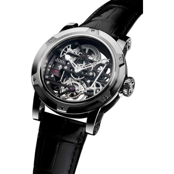 Black Gold Derrick Watch LM 43.70.03N LOUIS MOINET - 1