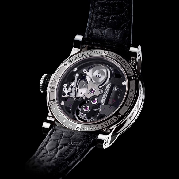Black Gold Derrick Watch LM 43.70.03N LOUIS MOINET - 4