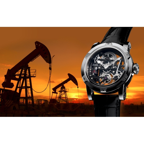 Black Gold Derrick Watch LM 43.70.03N LOUIS MOINET - 15