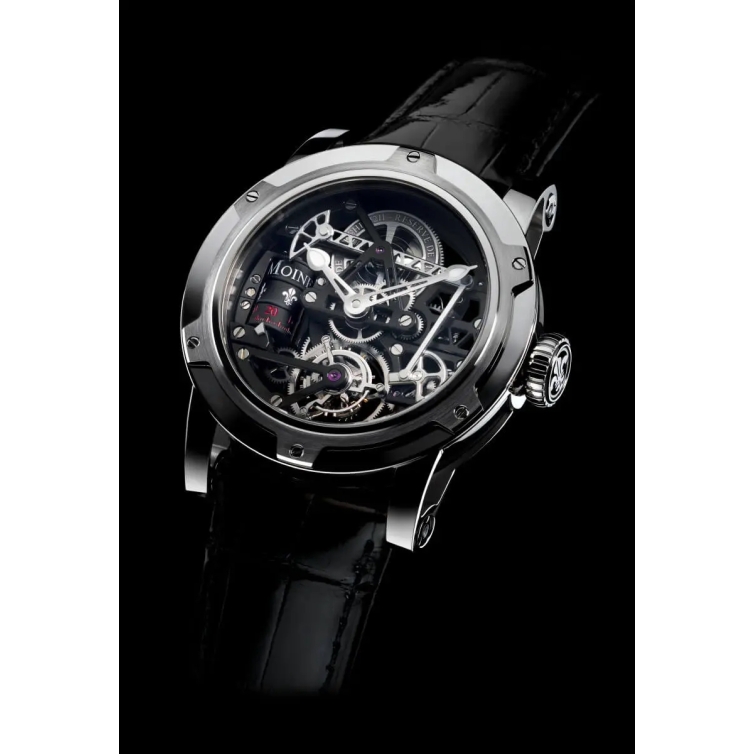Black Gold Derrick Watch LM 43.70.03N LOUIS MOINET - 3