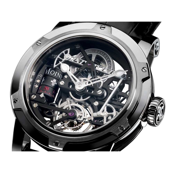 Black Gold Derrick Watch LM 43.70.03N LOUIS MOINET - 2
