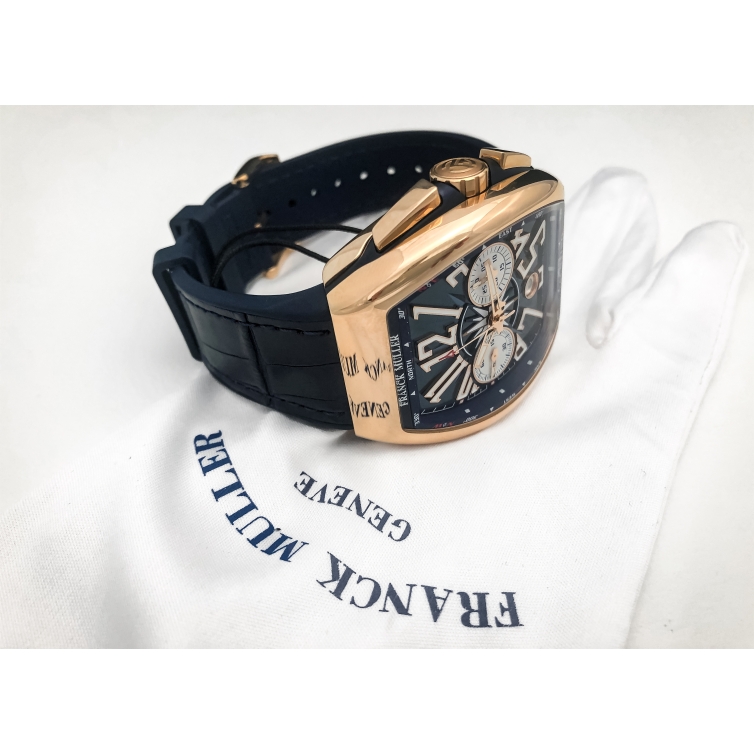 Franck Muller Vanguard Reloj de oro rosa Yachting V45 CCDT 5N