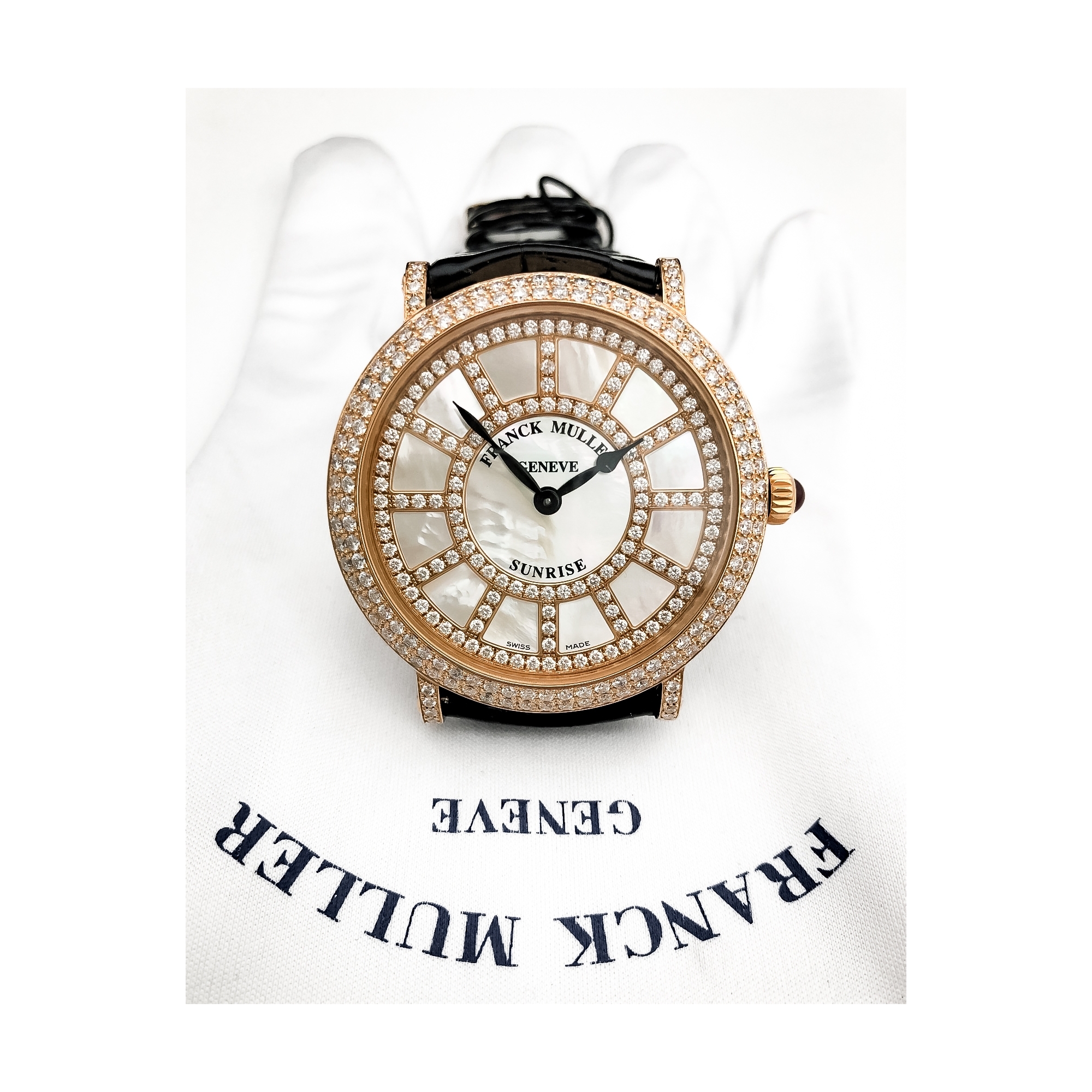 Franck Muller - Reloj Redondo Señora Oro Rosa Diamantes 8045 Qz Snrdcd 5n