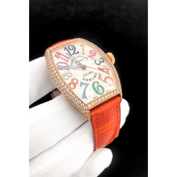 Cintrée Curvex Lady Color Dreams Rose Gold Diamonds hodinky 5850 SC COL DRM D 5N FRANCK MULLER - 4