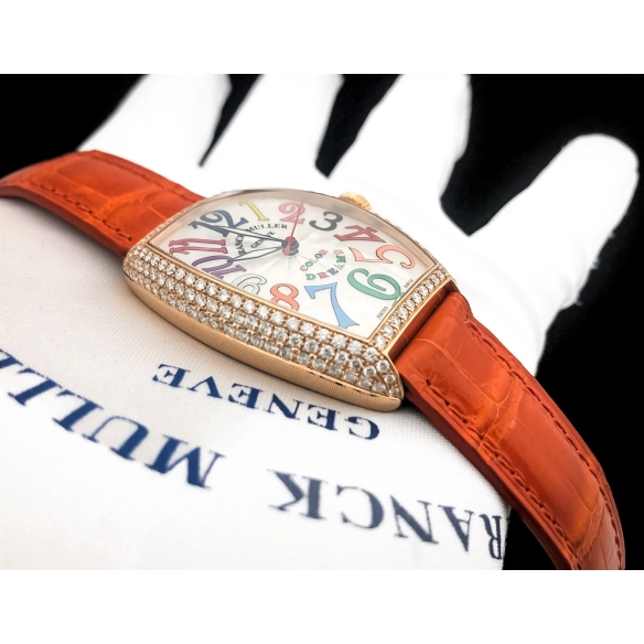 Cintrée Curvex Lady Color Dreams Rose Gold Diamonds hodinky 5850 SC COL DRM D 5N FRANCK MULLER - 6