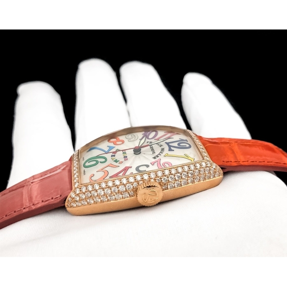 Cintrée Curvex Lady Color Dreams Rose Gold Diamonds hodinky 5850 SC COL DRM D 5N FRANCK MULLER - 7