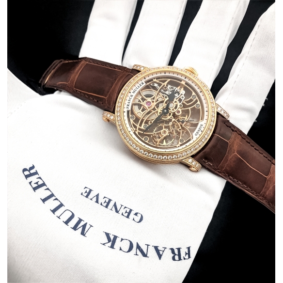 Round Lady Skeleton Rose Gold Diamonds hodinky 7042B S6SQT D 5N FRANCK MULLER - 2