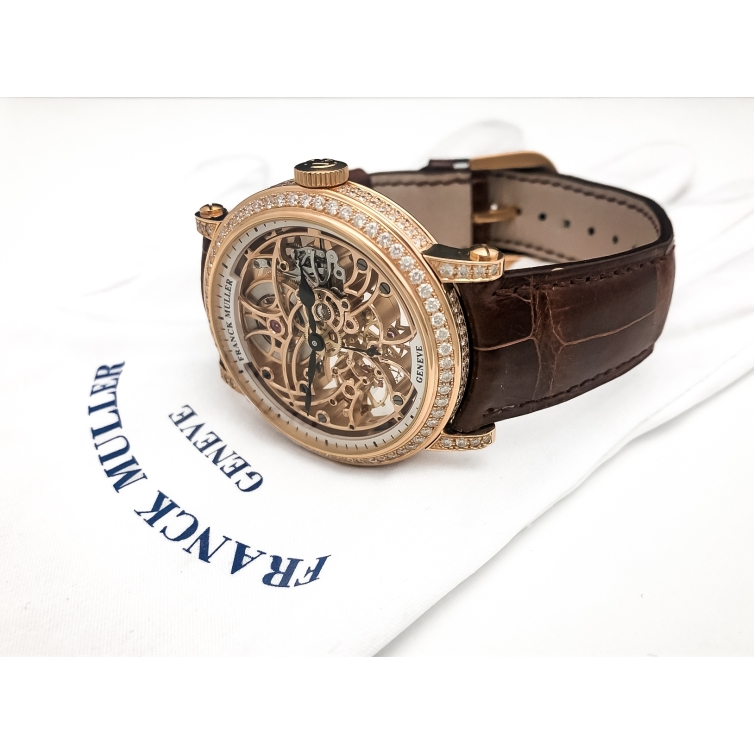 Round Lady Skeleton Rose Gold Diamonds hodinky 7042B S6SQT D 5N FRANCK MULLER - 5