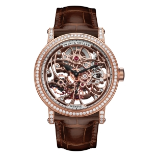 Round Lady Skeleton Rose Gold Diamonds watch 7042B S6SQT D 5N FRANCK MULLER - 1