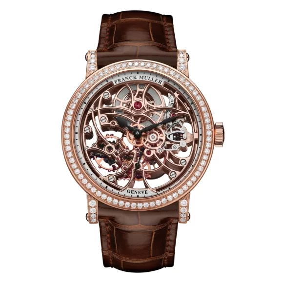 Round Lady Skeleton Rose Gold Diamonds hodinky 7042B S6SQT D 5N FRANCK MULLER - 1