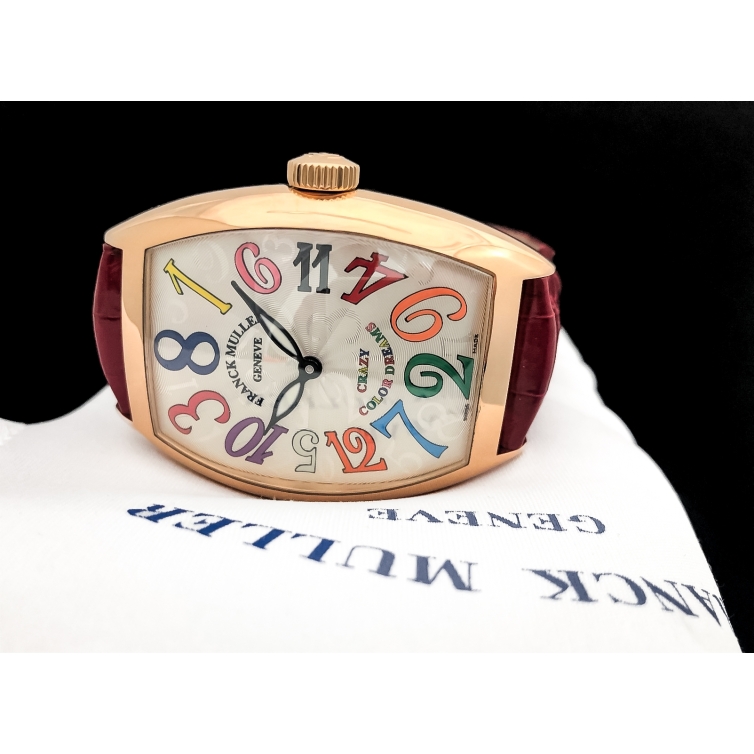 Cintrée Curvex Crazy Hours Color Dreams Rose Gold Uhr 8880 CH COL 5N FRANCK MULLER - 6