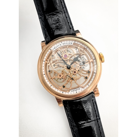 Round Skeleton 7 Days Rose Gold hodinky 7045B S6SQT 5N FRANCK MULLER - 3