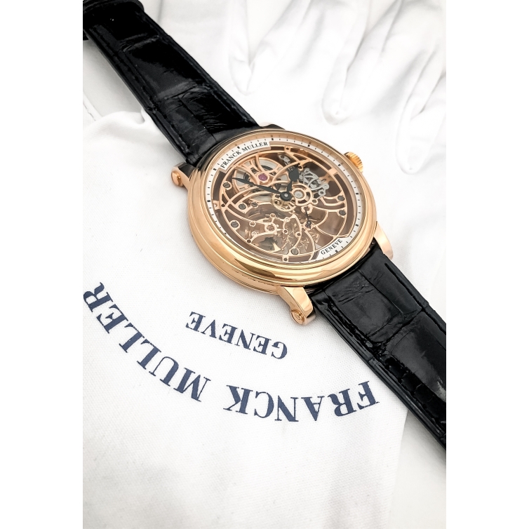 Round Skeleton 7 Days Rose Gold hodinky 7045B S6SQT 5N FRANCK MULLER - 4