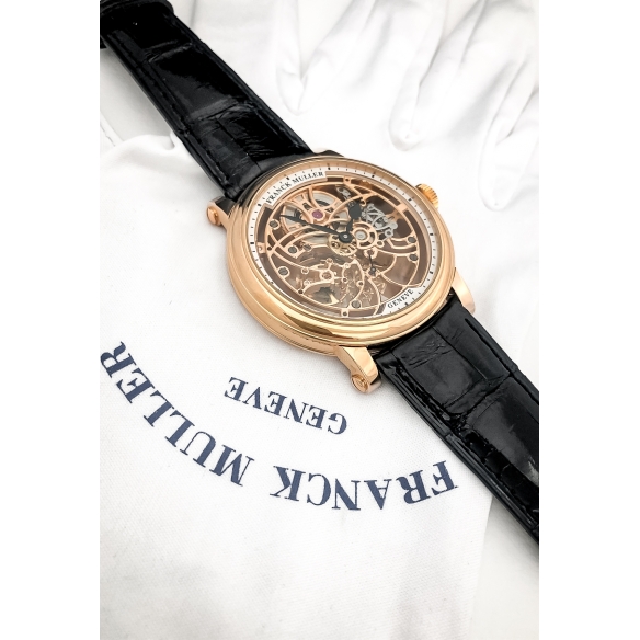 Round Skeleton 7 Days Rose Gold hodinky 7045B S6SQT 5N FRANCK MULLER - 4