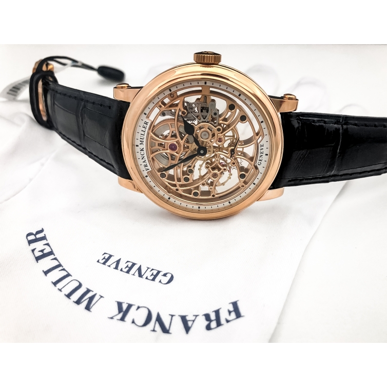 Round Skeleton 7 Days Rose Gold hodinky 7045B S6SQT 5N FRANCK MULLER - 5