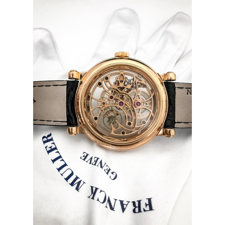 Round Skeleton 7 Days Rose Gold hodinky 7045B S6SQT 5N FRANCK MULLER - 7