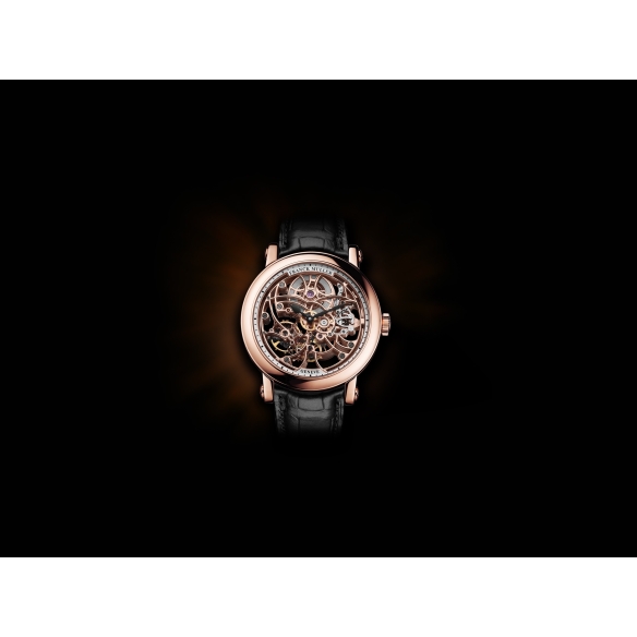 Round Skeleton 7 Days Rose Gold hodinky 7045B S6SQT 5N FRANCK MULLER - 8