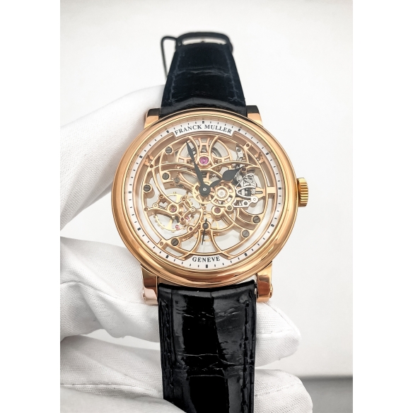 Round Skeleton 7 Days Rose Gold hodinky 7045B S6SQT 5N FRANCK MULLER - 2