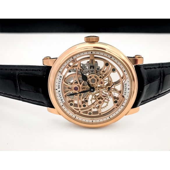 Round Skeleton 7 Days Rose Gold hodinky 7045B S6SQT 5N FRANCK MULLER - 6