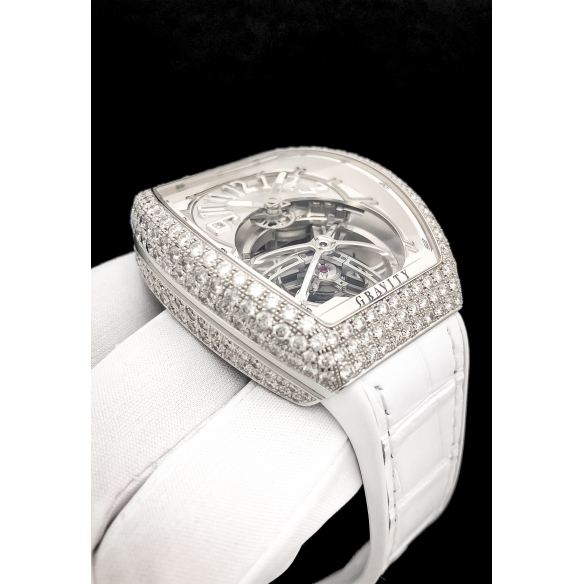 Vanguard Gravity Tourbillon White Gold Diamonds hodinky V45 T GRAVITY CS D OG FRANCK MULLER - 3