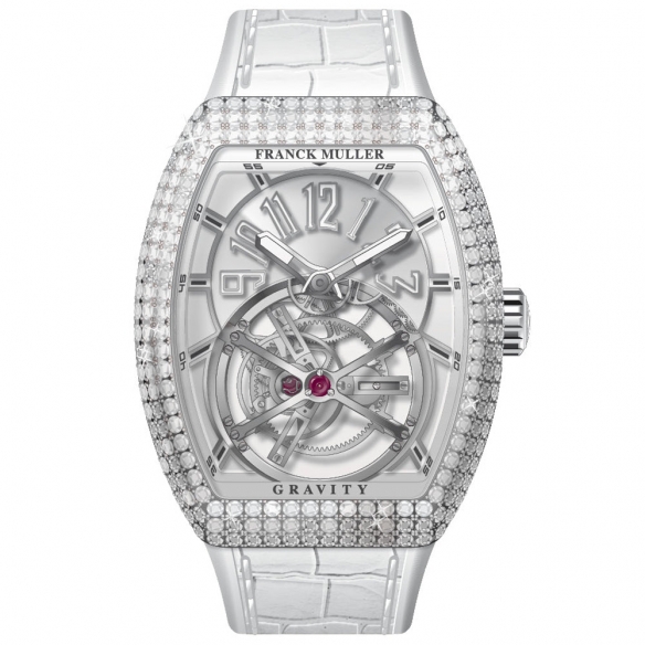 Vanguard Gravity Tourbillon White Gold Diamonds hodinky V45 T GRAVITY CS D OG FRANCK MULLER - 1