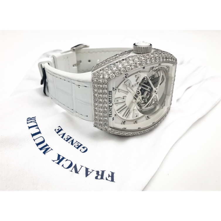 Vanguard Gravity Tourbillon White Gold Diamonds watch V45 T GRAVITY CS D OG FRANCK MULLER - 8
