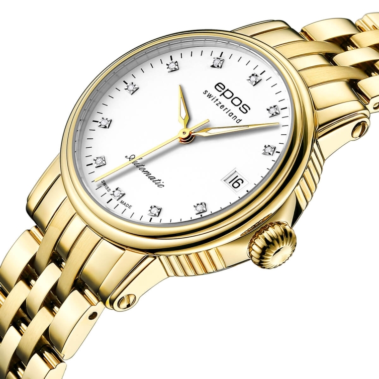 Ladies 4390 Diamond hodinky 4390.152.22.88.32 EPOS - 2