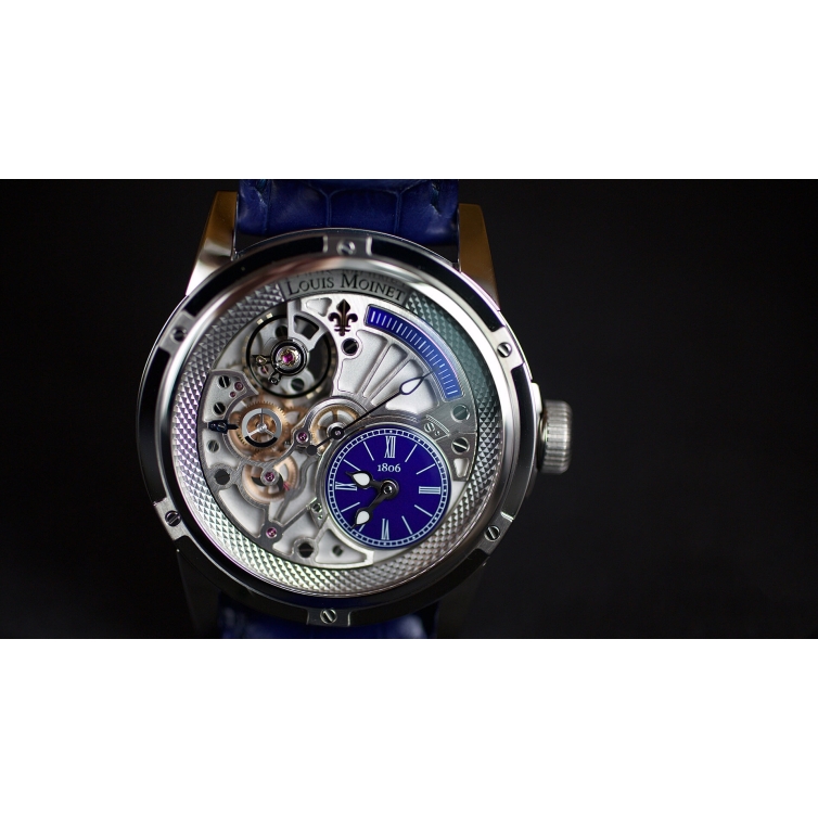 20 Second Tempograph watch LM 39.20.20 LOUIS MOINET - 8