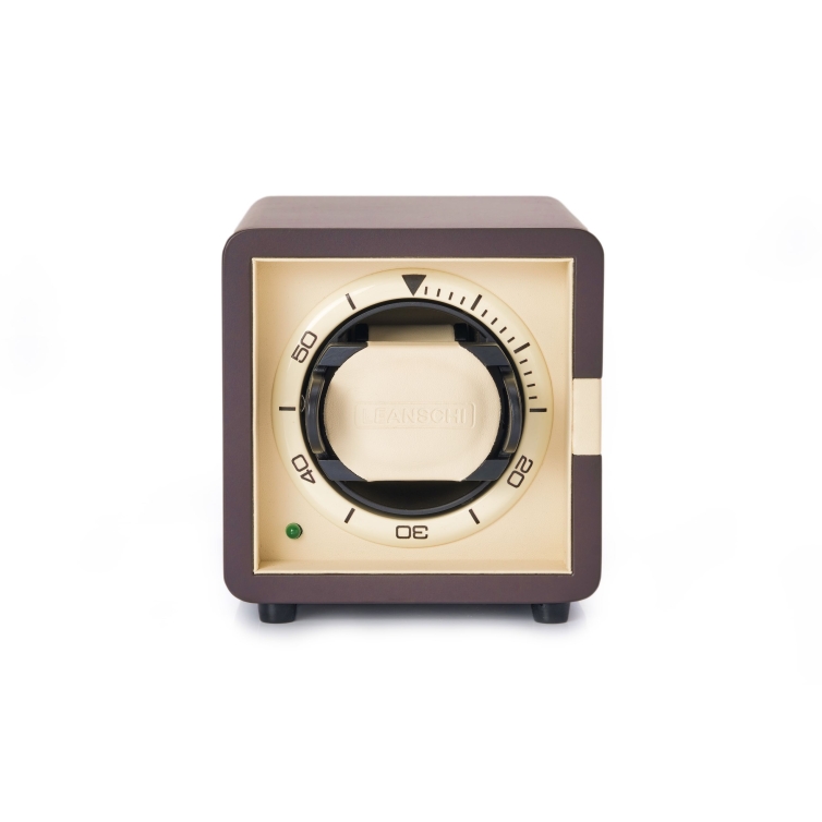 Classic Watch Winder brown and ivory LEANSCHI - 2