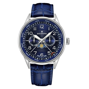 Retro Moonphase hodinky 41601.646.6.044 DELBANA - 1