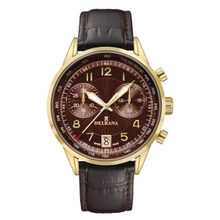 Retro Chronograph hodinky 42601.672.6.104 DELBANA - 1