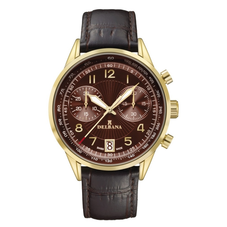 Retro Chronograph hodinky 42601.672.6.104 DELBANA - 1