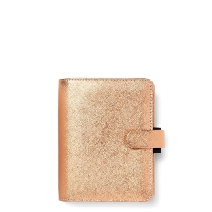 Saffiano Metallic diár vreckový ružovozlatý FILOFAX - 1