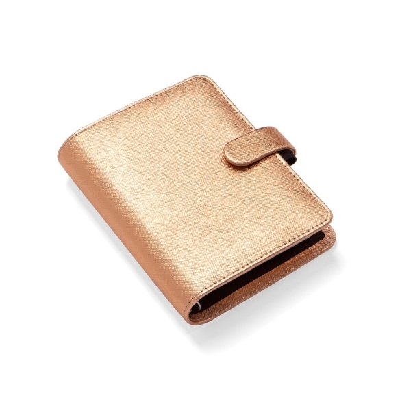 Saffiano Metallic diár vreckový ružovozlatý FILOFAX - 2