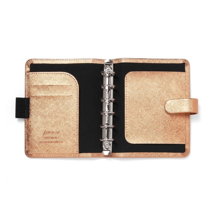 Saffiano Metallic diár vreckový ružovozlatý FILOFAX - 4