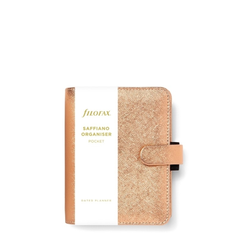 Saffiano Metallic diár vreckový ružovozlatý FILOFAX - 5