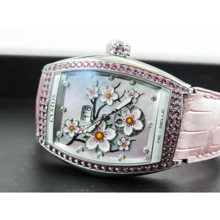 Re-Belle Sakura Lady Diamonds Uhr 80016 CVSTOS - 4