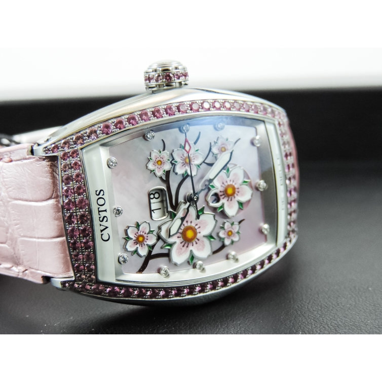 Re-Belle Sakura Lady Diamonds Uhr 80016 CVSTOS - 5