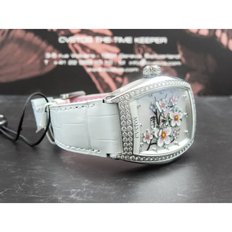Re-Belle Sakura Lady Diamonds Uhr 80007 CVSTOS - 5