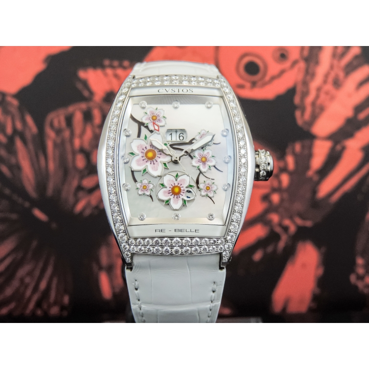 Re-Belle Sakura Lady Diamonds Uhr 80007 CVSTOS - 2