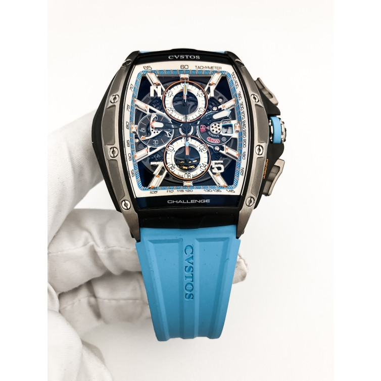 Challenge III Chronograph - S Baby Blue hodinky 80033 CVSTOS - 3