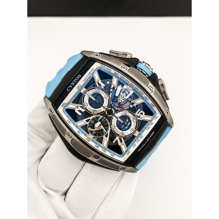 Challenge III Chronograph - S Baby Blue hodinky 80033 CVSTOS - 5