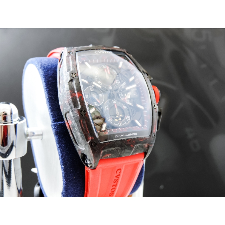 Challenge Chrono II Red Forged Carbon Honolulu hodinky 80013 CVSTOS - 4