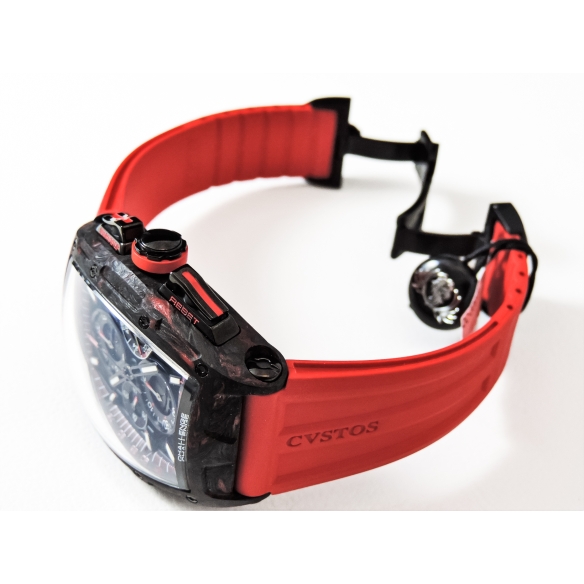 Challenge Chrono II Red Forged Carbon Honolulu hodinky 80013 CVSTOS - 5
