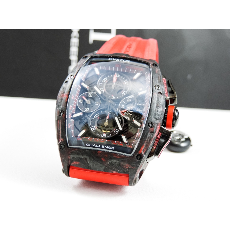 Challenge Chrono II Red Forged Carbon Honolulu hodinky 80013 CVSTOS - 3