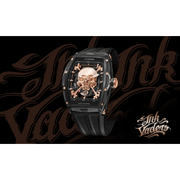 Inkvaders Jetliner II Skull GT hodinky 80001 CVSTOS - 8