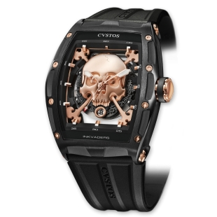 Inkvaders Jetliner II Skull GT hodinky 80001 CVSTOS - 1